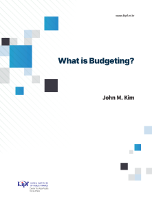 What is Budgeting 표지